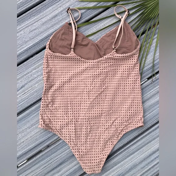 ACACIA - Hina Full Piece Swimsuit in Mocha Mesh - L - Picture 6 of 15